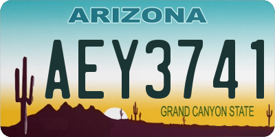 AZ license plate AEY3741