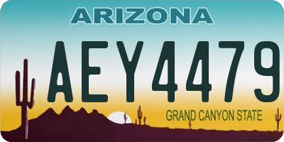 AZ license plate AEY4479