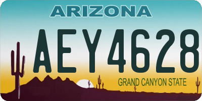AZ license plate AEY4628