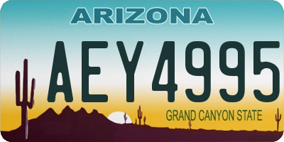 AZ license plate AEY4995