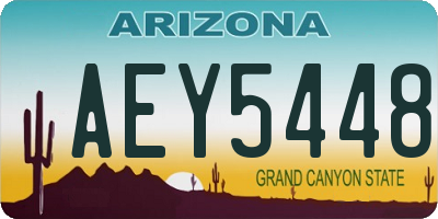 AZ license plate AEY5448
