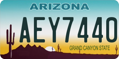 AZ license plate AEY7440