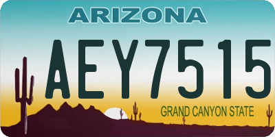 AZ license plate AEY7515