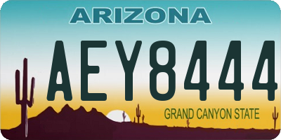 AZ license plate AEY8444
