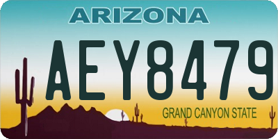 AZ license plate AEY8479