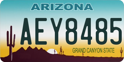 AZ license plate AEY8485
