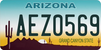 AZ license plate AEZ0569