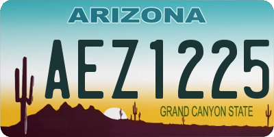 AZ license plate AEZ1225