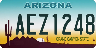 AZ license plate AEZ1248