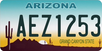 AZ license plate AEZ1253