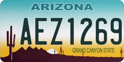 AZ license plate AEZ1269