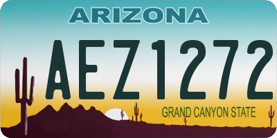 AZ license plate AEZ1272