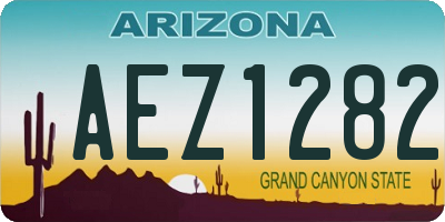 AZ license plate AEZ1282