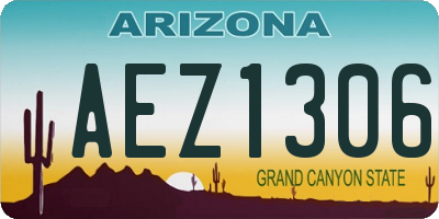 AZ license plate AEZ1306