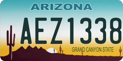 AZ license plate AEZ1338