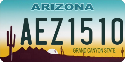 AZ license plate AEZ1510