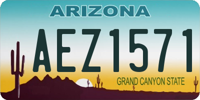AZ license plate AEZ1571