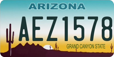 AZ license plate AEZ1578