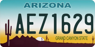AZ license plate AEZ1629