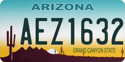 AZ license plate AEZ1632