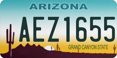 AZ license plate AEZ1655