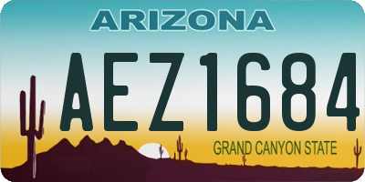 AZ license plate AEZ1684