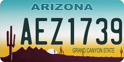 AZ license plate AEZ1739