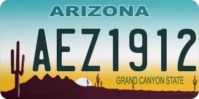 AZ license plate AEZ1912