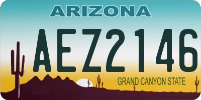 AZ license plate AEZ2146