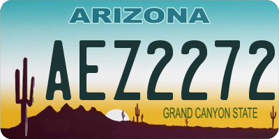 AZ license plate AEZ2272