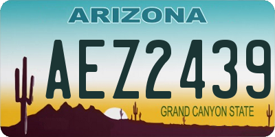 AZ license plate AEZ2439