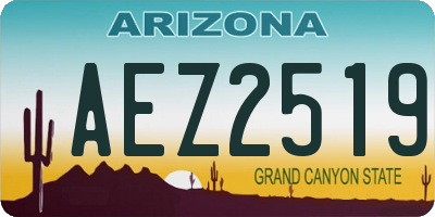 AZ license plate AEZ2519