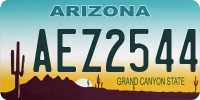 AZ license plate AEZ2544