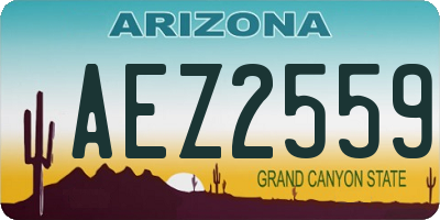 AZ license plate AEZ2559