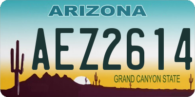 AZ license plate AEZ2614