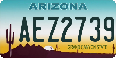 AZ license plate AEZ2739