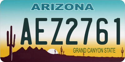 AZ license plate AEZ2761