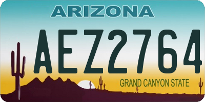 AZ license plate AEZ2764
