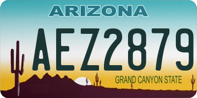 AZ license plate AEZ2879