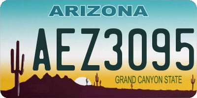 AZ license plate AEZ3095