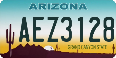 AZ license plate AEZ3128