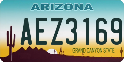 AZ license plate AEZ3169