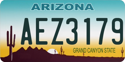 AZ license plate AEZ3179