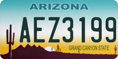 AZ license plate AEZ3199