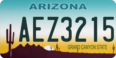 AZ license plate AEZ3215