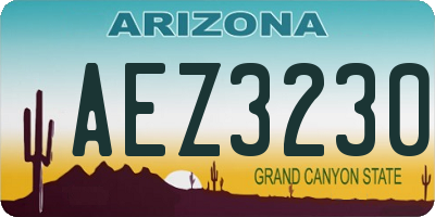 AZ license plate AEZ3230