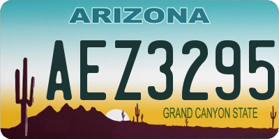 AZ license plate AEZ3295