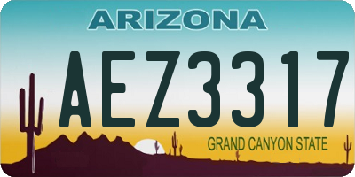 AZ license plate AEZ3317