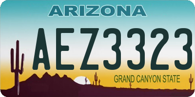AZ license plate AEZ3323