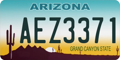 AZ license plate AEZ3371